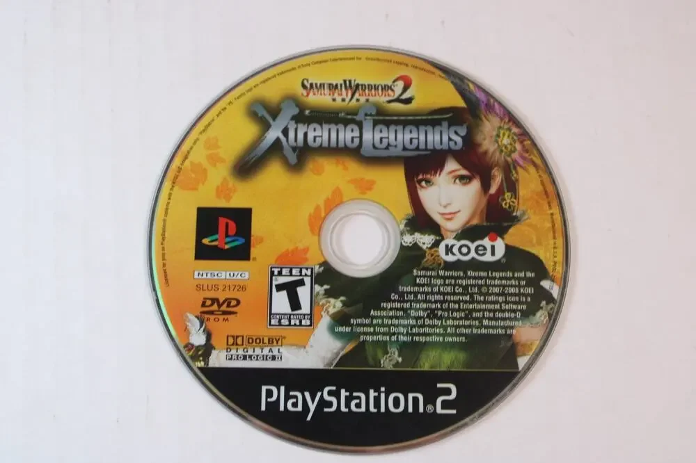 Samurai Warriors 2: Xtreme Legends (Sony PlayStation 2, 2008, PS3) Disc Only